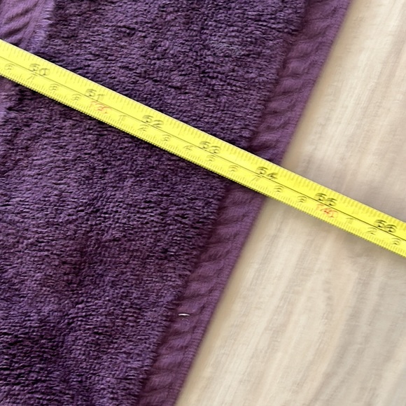 Large Royal Velvet Bath Towels-Eggplant/Rich Purple - Picture 3 of 7